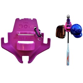 DOM Dugout Manager, Proven Perfect Solution for Softball and Baseball Players Equipment, Providing a Safe, Organized, Fun Dugout - Pink