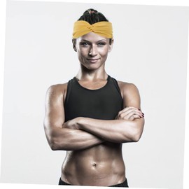 OHPHCALL Womens Ear Warmer Headband Knotted Fabric Sports Headband for Gym Exercise