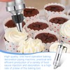 Leikurvo Siringa per torte, in acciaio inox, con 6 beccucci,