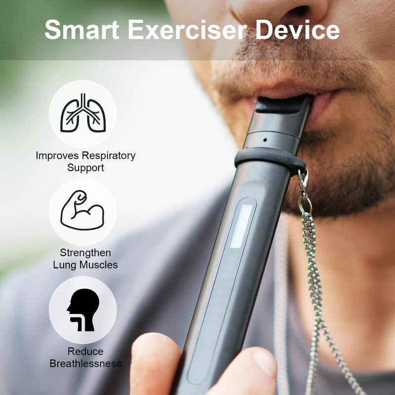 Breathing Exercise Device, Portable Breathing Training Device for Better Breathe,