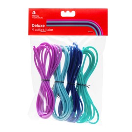 Chihiros Deluxe 4 Color Silicone Tube - 10 Ft Colored Silicone Dosing Tube for Saltwater/Freshwater Aquarium Nutrient Dosing, Tubing for Fish Tank Dosing Pump Systems - 2/4mm ID/OD