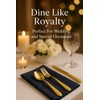 24-Piece Gold Flatware Silverware Set – 18/10 Stainless Steel Cutlery