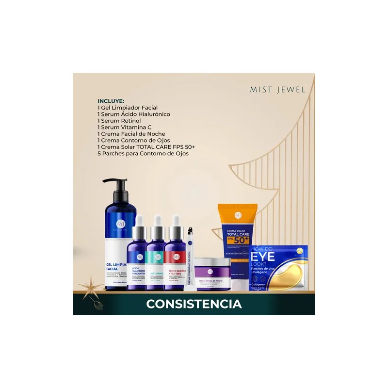 Mist Jewel Kit Facial Edición Limitada Regalos Skincare 7pcs