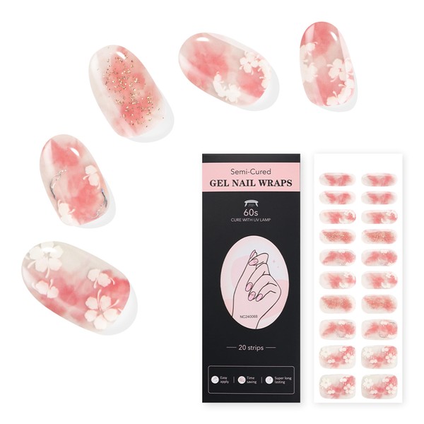 YiMistnnts Semi-Cured Gel Nail Strips, Salon-Quality, Long Lasting, Easy to