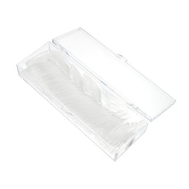 Healvian 200pcs Fake Nail Tips Detachable Nail Patches Acrylic Long Manicure Nail Pieces T-shape Translucent Comfortable Fit for Diy Nails at Home or