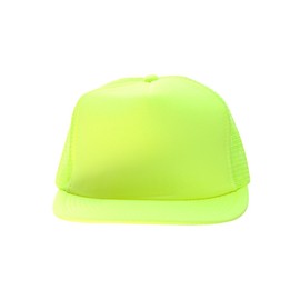 NYFASHION101 en Blanco Snapback de Malla Ajustable (algodón 6-Panel Trucker – Gorra Sombrero, Amarillo Neón, Talla única