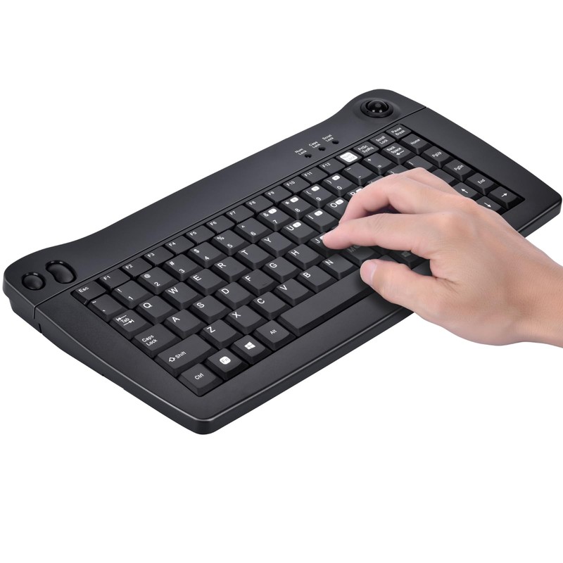 MCSaite MC-8040RF 2.4G Wireless and Bluetooth Mini Keyboard with Built-in