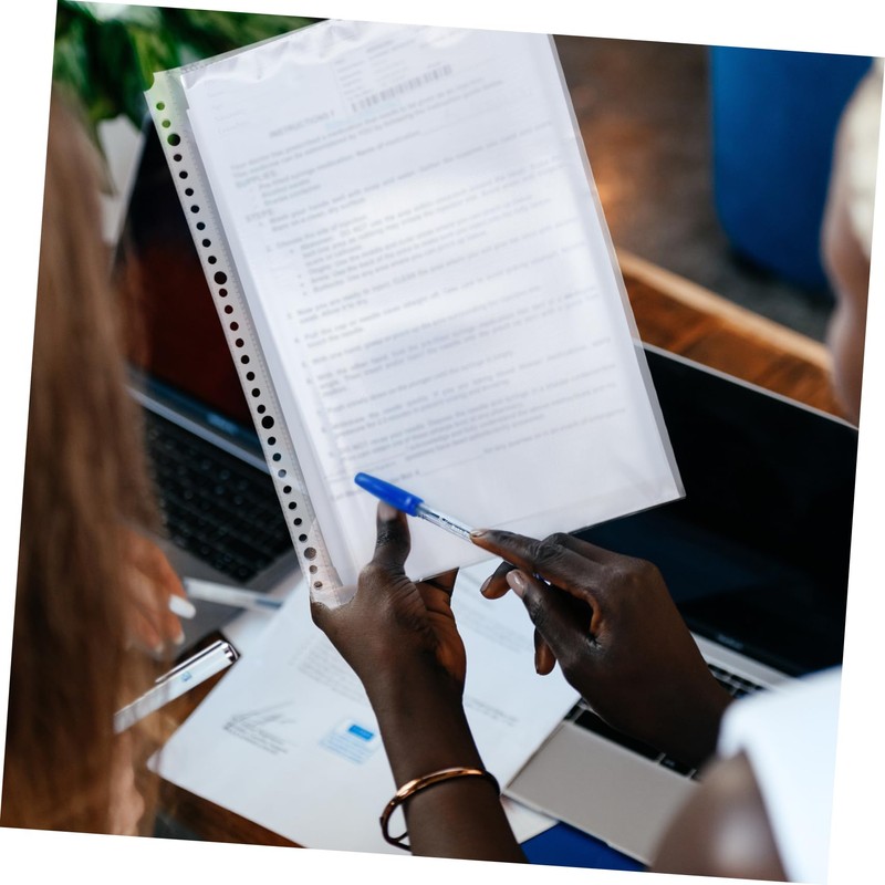 Operitacx 100pcs Inside Folder Packaging Sealable Binders Prongs Binder Document