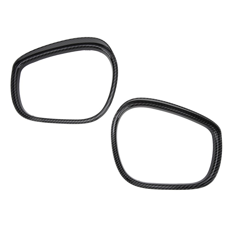 2Pcs Rearview Mirror Rain Eyebrow Frame Door Mirror Frame Trim