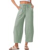 EVALESS Women's Pants Summer Casual High Waisted Wide Leg Barrel