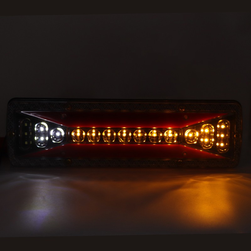 2 PCS Rear Tail Light Bar IP68 Waterproof 24V 50000H