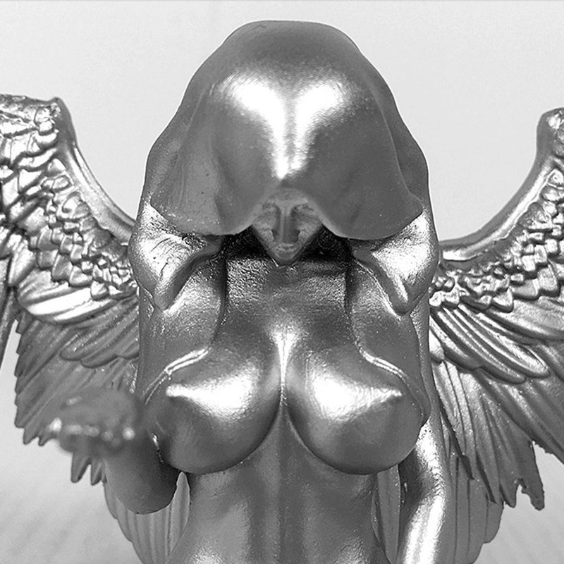Interior Kneeling Angel Wing Ornaments Craft Mythical Character Decoration with