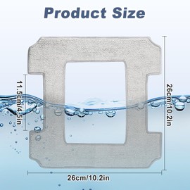 Pack of 8 Cleaning Pads for Ecovacs W1 Pro/W1/W2 Omni/W2 Window Cleaning Robot for Ecovacs Winbot Window Cleaning Robot Microfibre Mop Cleaning Cloth for Dust Windows Effective, Stains