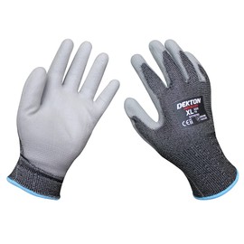 DEKTON DT70792 Installer PU Coated Gloves,Grey, Size 10/XL CAT11,EN388,Ultra Grip, Perfect for DIY,Building, Decorating, Garden.