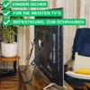1 Set Black TV Tilt Lock Screw On TV Shelf