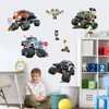 wondever Racing Car Wall Stickers Truck Vehicles Peel and Stick