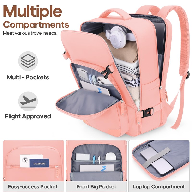 Mosslly Luggage Sets 3 Piece, Expandable 100% PC Hardshell Suitcase