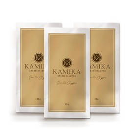 KAMIKA Kamika Cream Shampoo Limited Reproduction Vanilla Cypre Scent [Black Hair, Glossy, Gray Hair Care, All-in-One, Paraben Free] (Trial Pouches 3 Days)