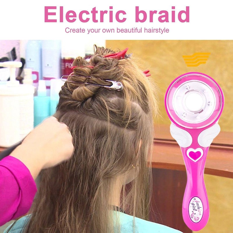 Automatic Hair Braider,Electric Hair Braider ToolBattery,Powered Hair Braiding Tool,DIY Stylish