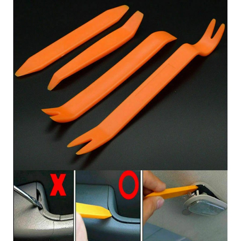 SHENKENUO 4 Pcs Car Trim Removal Tool Kit Panel Door