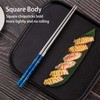 Titanium Plated Chopstick Stainless Steel Chopsticks Metal Chopsticks Reusable Dishwasher