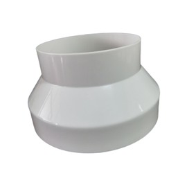 Ｂｅｓｇａ Duct Reducer Pipe Fitting Air Ducting Reducer Increaser Duct Adapter for Kitchen, 200 to 150mm
