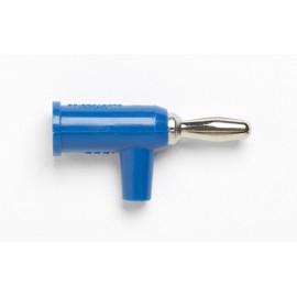 Pomona 1825-6 Banana Plug with Safety Collar, SOLDERLESS, Blue (Pack of 10)