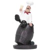 Jwthee Resin Chef Statue, Italian Chef Figurines Fat Chef Kitchen