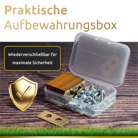 ECENCE 18 High Quality Blades for Robotic Lawnmower Includes Screws Titanium Coated Blades for Lawn Robot Replacement Blades Compatible with Worx Landroid and LandXcape Models