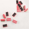 20pcs Double Row Dip Switch 6 Position Slide Type Switch