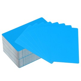 PATIKIL 300 Pack Metal Business Cards Blank, 0.21mm Thick 3.4x2.1 Inch Aluminum Laser Engrave Printable Name Card for Custom DIY, Blue