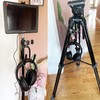 Clamp-On Headphone Headset Tambourine Holder Cowbell Hanger Clip Microphone Stand,