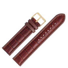 MARBURGER Watch Strap 20 mm Leather Alligator Embossing Tool Assembly Set 82820, brown/gold, Strap.