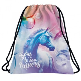 Ragusa-Trade Horse Fan Gym Bag, Sports Bag, Gym Bag, Gymsac Shoe Bag for Boys and Girls, 38 x 34 cm, Unicorn 1