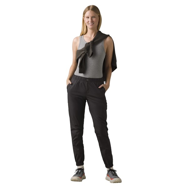 prAna Women's Standard Double Peak Jogger, Charcoal, 2