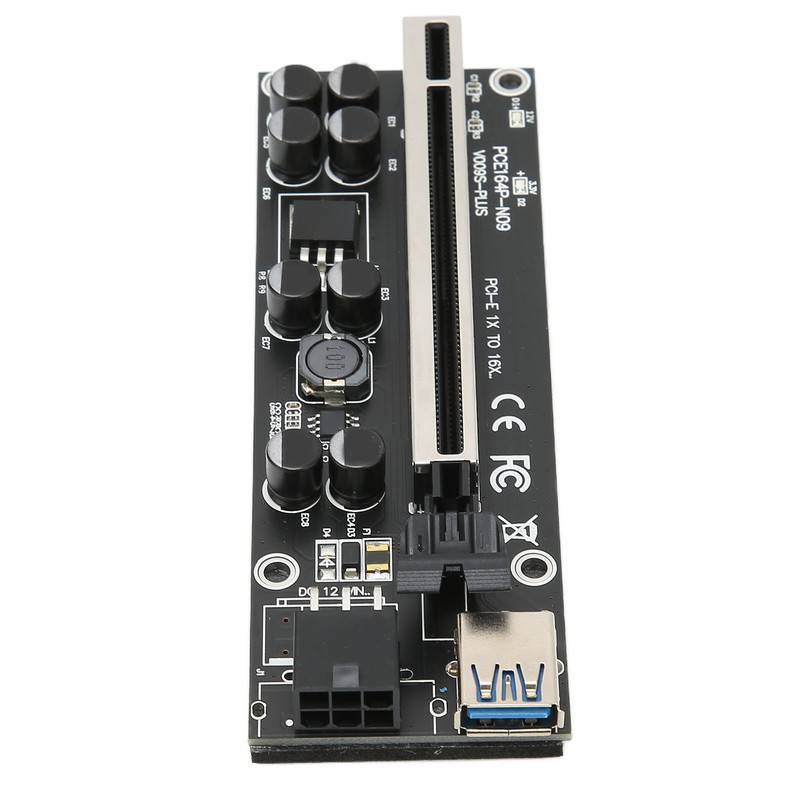 PCIE Riser Stable 8 FP Capacitors Gold Plated USB3.0 Interface