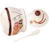 GRIRIW Tea Coffee Sugar Canister Ceramic Sauce Jar Lard Oil