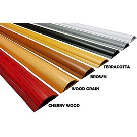 Electriduct Cable Shield Cord Cover - CSX-1.5 PVC Floor Wire Protector - 59 Inch - Wood Grain