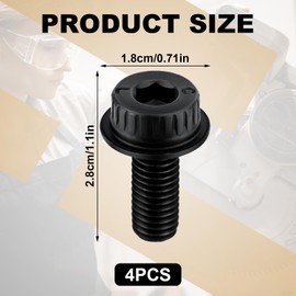 4pcs Miter Saw Blade Bolts, N600011 Miter Saw Accessories Bolts Miter Saw Blade Bolt Replacement Compatible with Dewalt Miter Saw Model Series