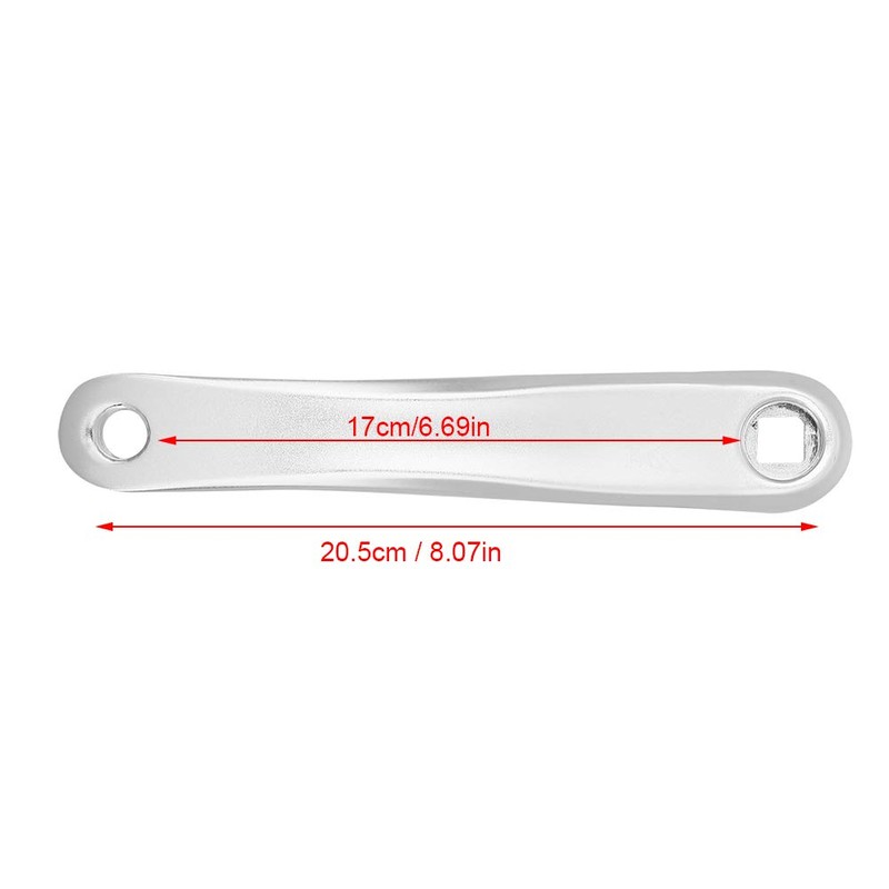 Alomejor Bicycle Crank Arm 170 mm Aluminium Alloy Left Single