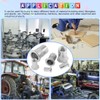 Glarks 180Pcs 304 Stainless Steel Flat Head Threaded Rivetnut Insert