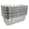 PACTOGO 2 lb. Disposable Aluminum Foil Loaf Pans w/Clear Low