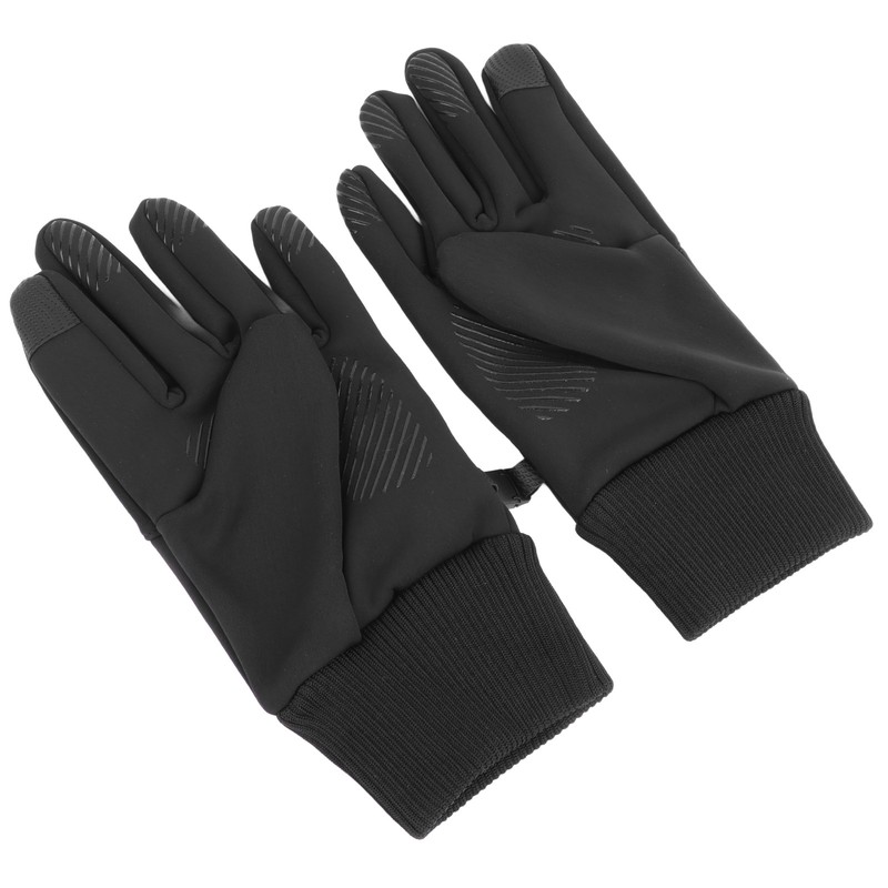 1 Pair Black Unisex Cycling Gloves Waterproof Skiing Non Slip
