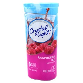 Crystal Light Raspberry Ice Drink Mix 2 Pack 6 Packets Low Calorie 12 Quarts