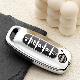 ZSPDACC for Nissan Key Fob Cover 2026 2025 2024 2023 Car Key Case 5 Buttons Rogue Armada Pathfinder Versa Accessories