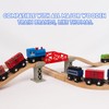 WoodenEdu Wooden Train Sets for Toddlers, 9 Pcs Train Toy