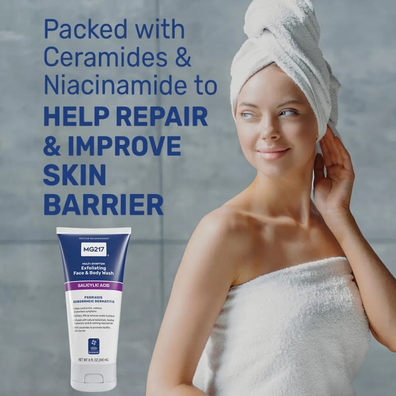 Mg217 Jabón Facial Y Corporal Exfoliante Medicado Para Sínto