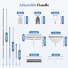Feeloco 7-in-1 Cleaning Tool Set 47" Handle, Squeegee