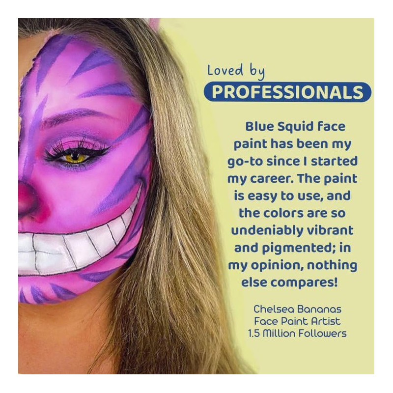 Blue Squid PRO Make-Up Face Paint and Body Paint, Classic