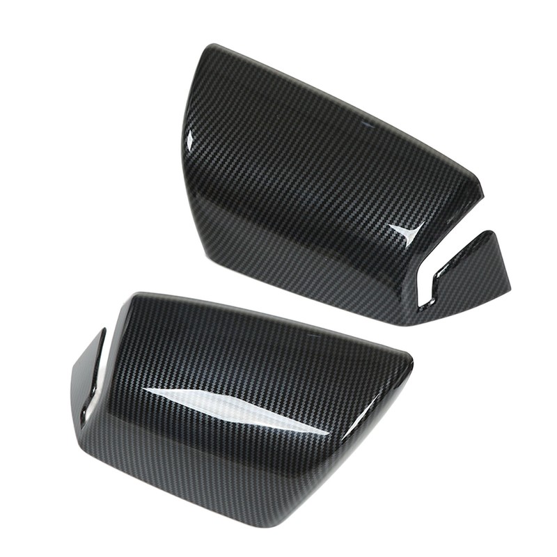 2pcs Side Mirror Cover Carbon Fiber Color Wing Mirror Cap